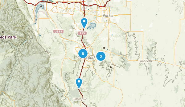 Castle Rock, Colorado Map