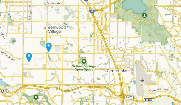 Centennial, Colorado Map