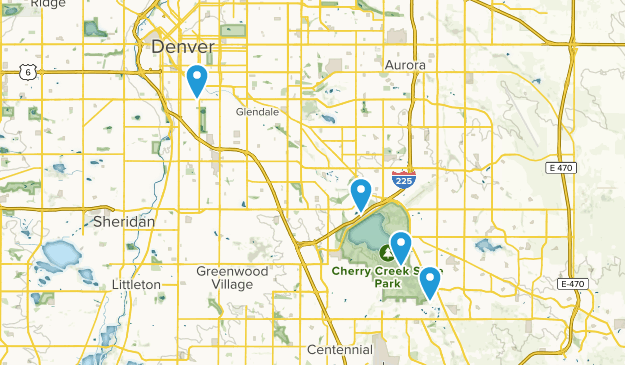Cherry Creek, Colorado Map