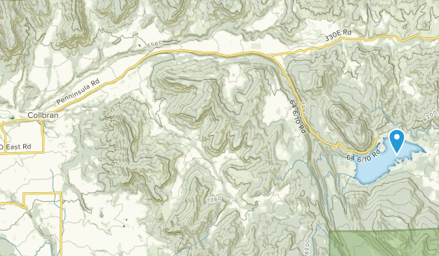 Collbran, Colorado Map