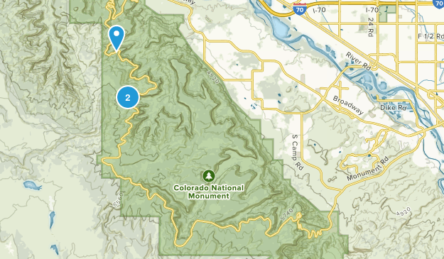 Colorado National Monument , Colorado Map