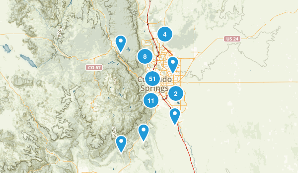 Colorado Springs, Colorado Map