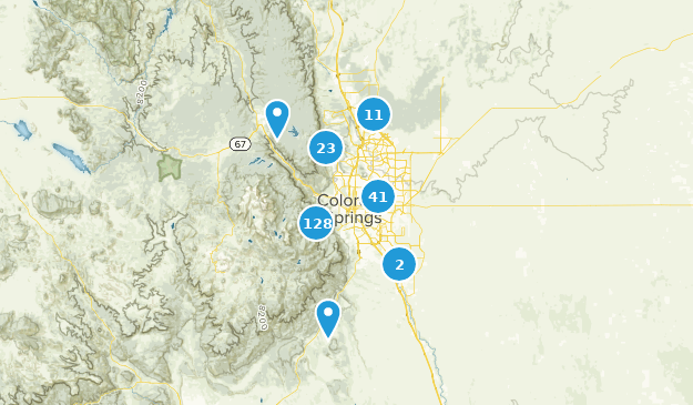Colorado Springs, Colorado Map