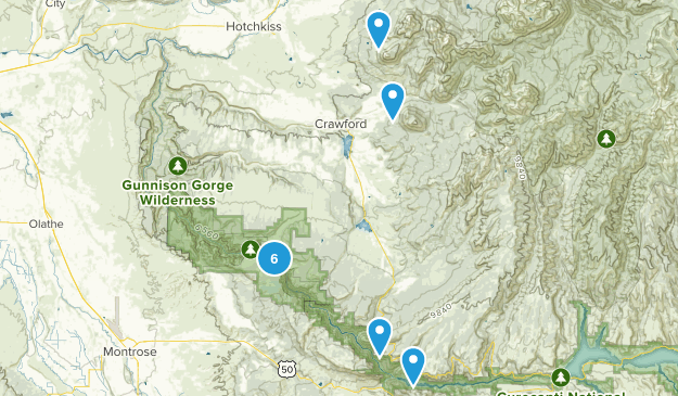 Crawford, Colorado Map