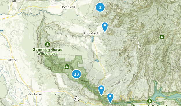 Crawford, Colorado Map