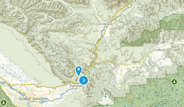 De Beque, Colorado Map