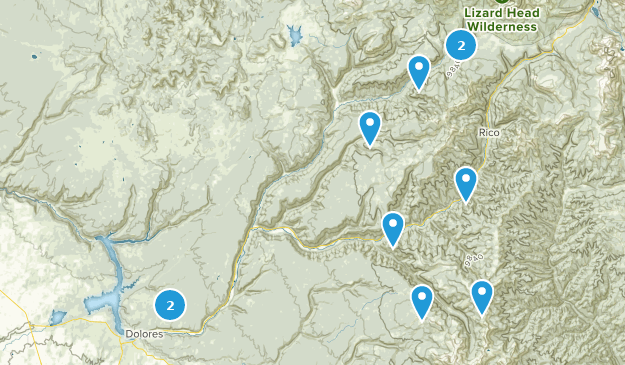 Dolores, Colorado Map