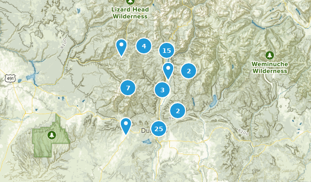 Durango, Colorado Map