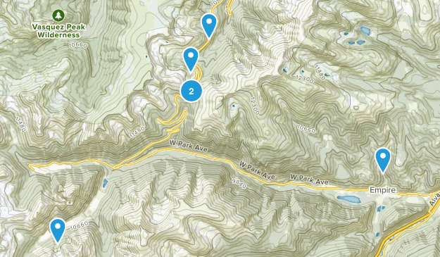 Empire, Colorado Map