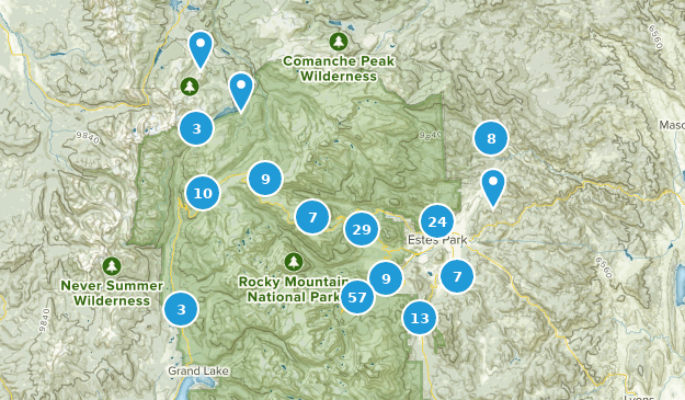 Estes Park, Colorado Map