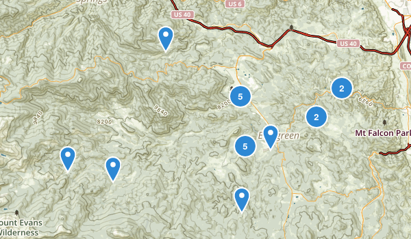 Evergreen, Colorado Map