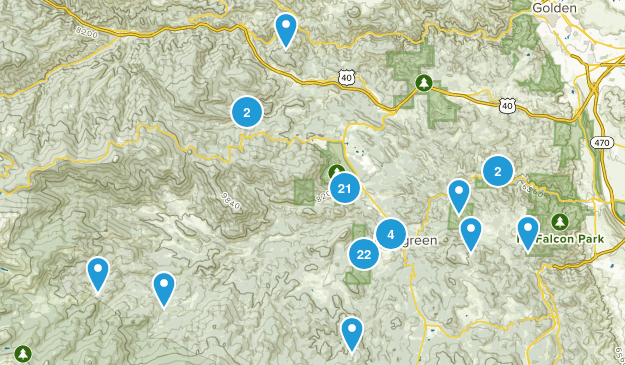 Evergreen, Colorado Map