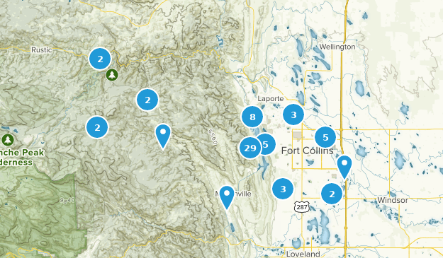 Fort Collins, Colorado Map