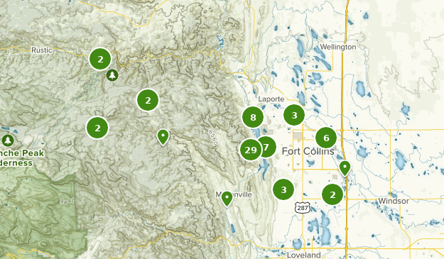 Fort Collins, Colorado Map