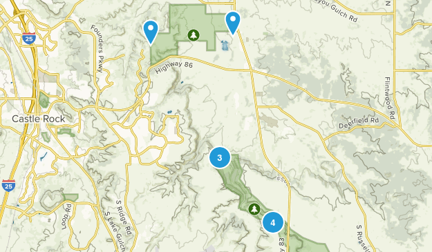 Franktown, Colorado Map