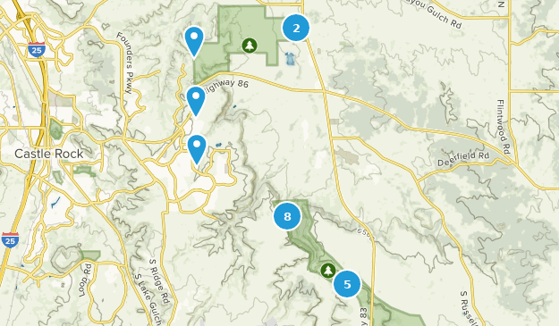 Franktown, Colorado Map