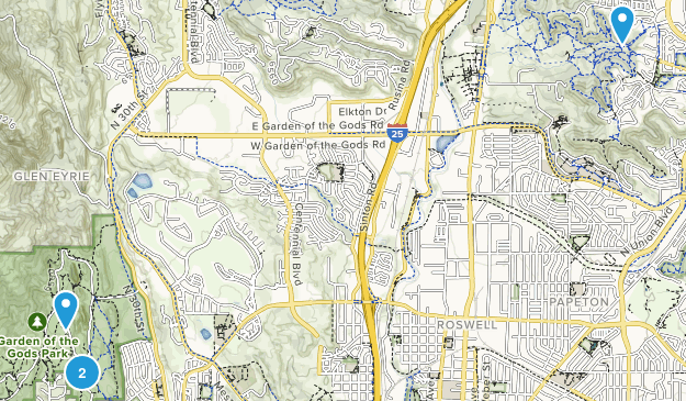 Glen Eyrie, Colorado Map