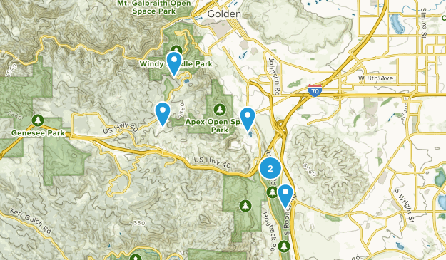 Golden Heights, Colorado Map