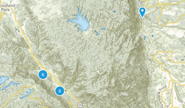 Green Mountain Falls, Colorado Map