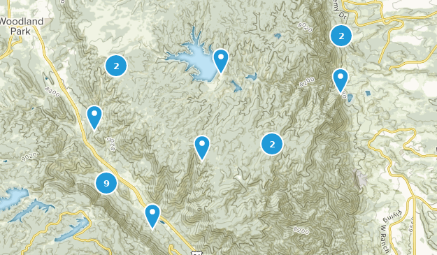 Green Mountain Falls, Colorado Map
