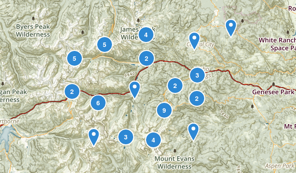 Idaho Springs, Colorado Map
