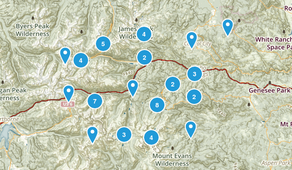 Idaho Springs, Colorado Map