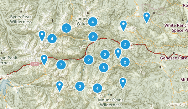 Idaho Springs, Colorado Map