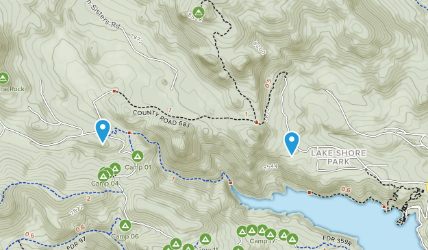 Lake Shore Park, Colorado Map