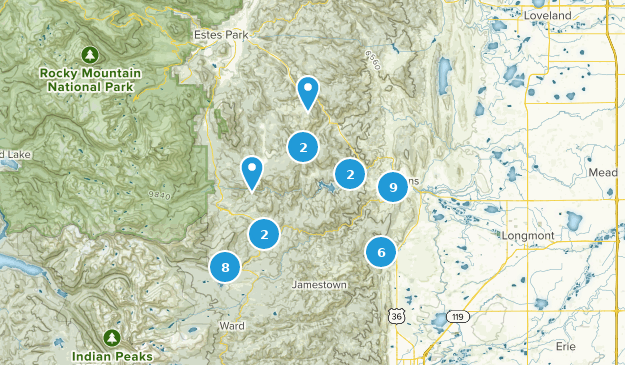 Lyons, Colorado Map