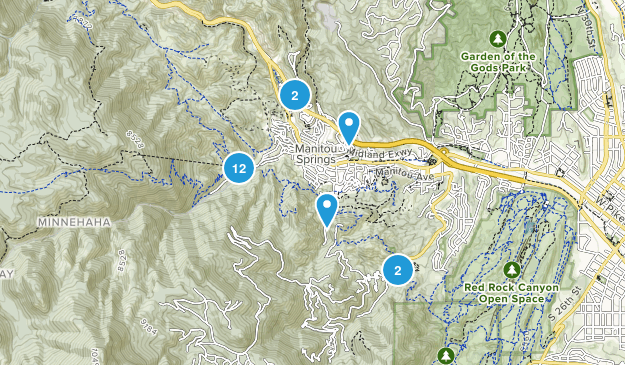 Manitou Springs, Colorado Map