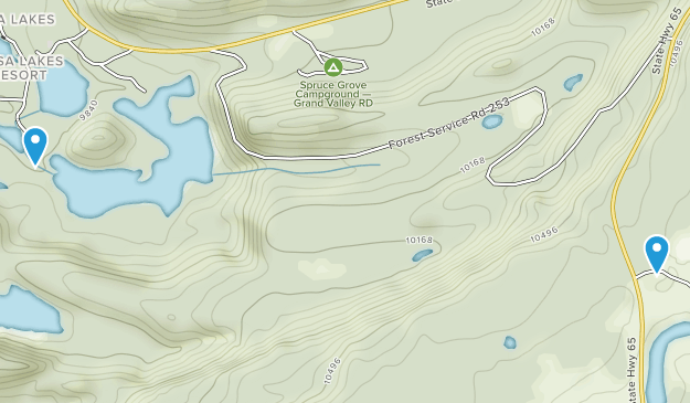 Mesa Lakes Resort, Colorado Map