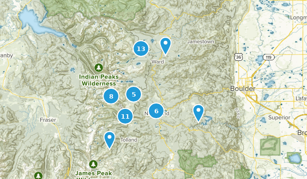 Nederland, Colorado Map
