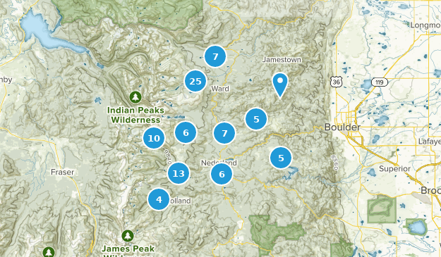 Nederland, Colorado Map
