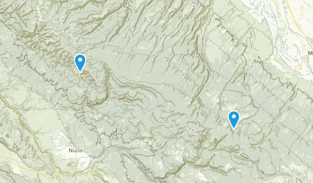 Nucla, Colorado Map