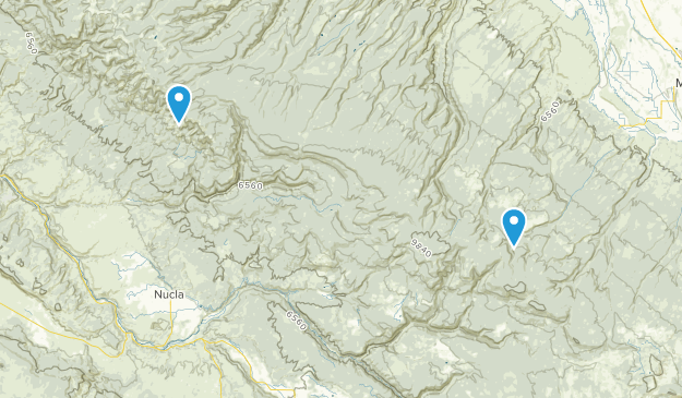 Nucla, Colorado Map