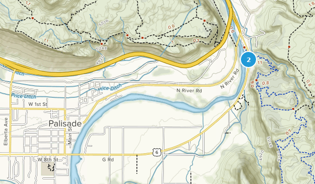 Palisade, Colorado Map