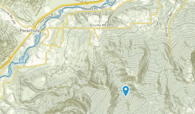 Parachute, Colorado Map