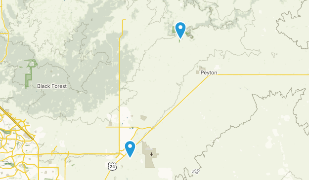 Peyton, Colorado Map