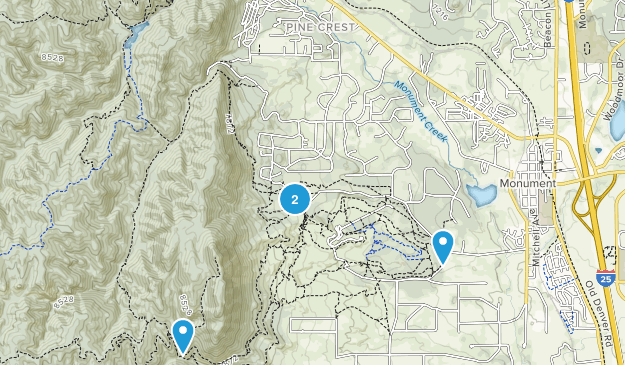 Pine Crest, Colorado Map