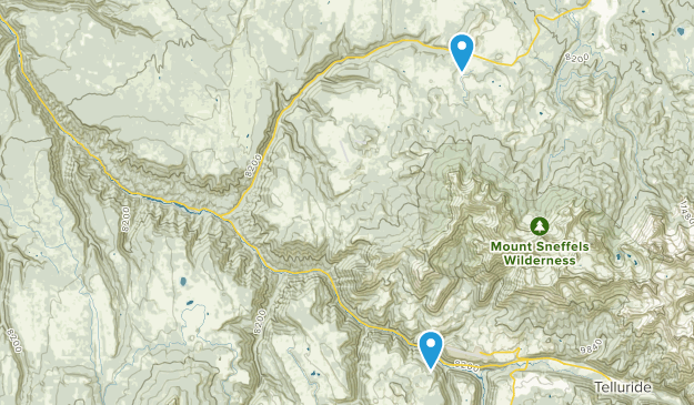 Placerville, Colorado Map