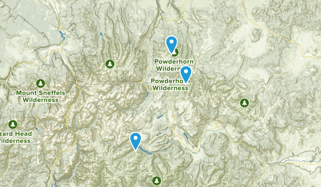 Powderhorn, Colorado Map