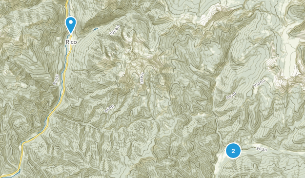 Rico, Colorado Map