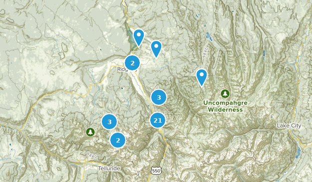 Ridgway, Colorado Map
