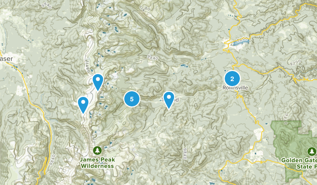 Rollinsville, Colorado Map