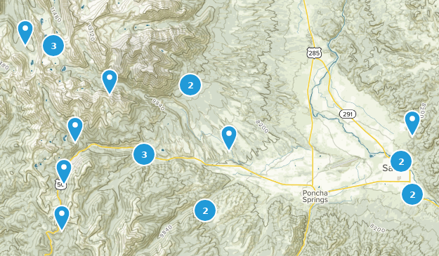 Salida, Colorado Map