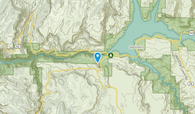 Sapinero, Colorado Map