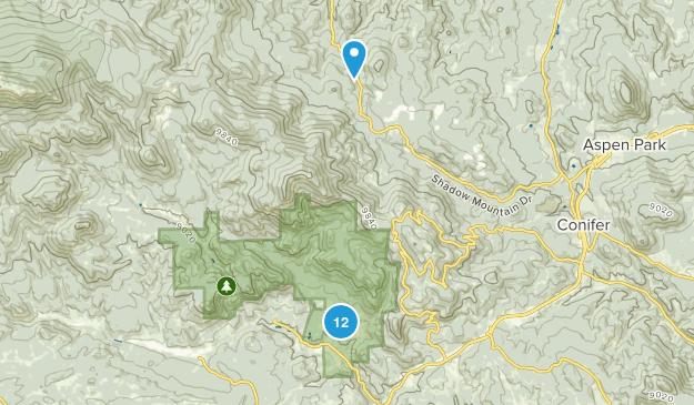 Shaffers Crossing, Colorado Map