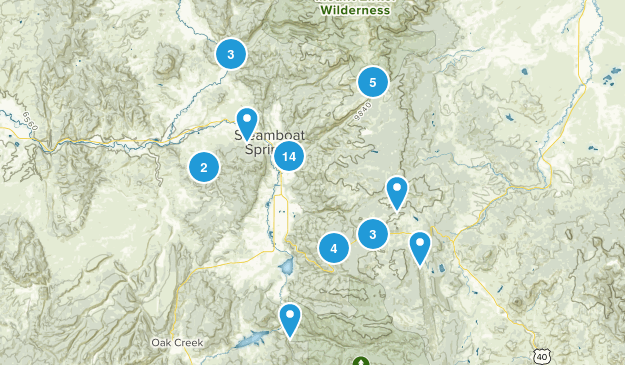 Steamboat Springs, Colorado Map