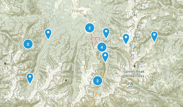Winter Park, Colorado Map