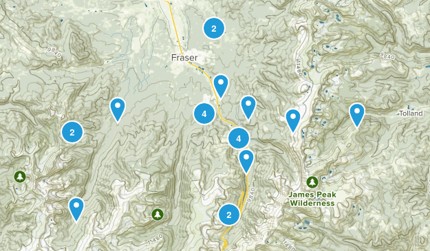 Winter Park, Colorado Map